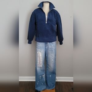 Joy Lab Pullover Fleece Sweater Jacket.